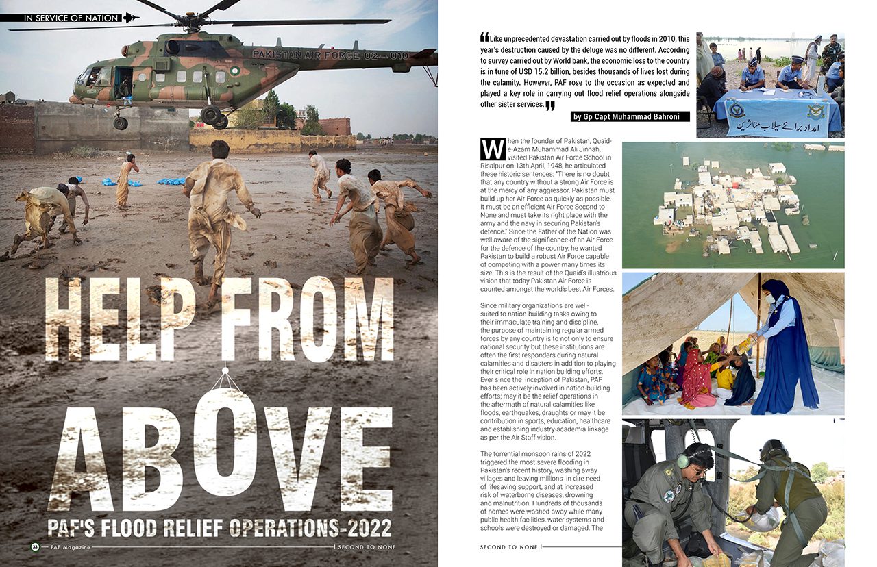 Help from Above PAF's Flood Relief Operations 2022