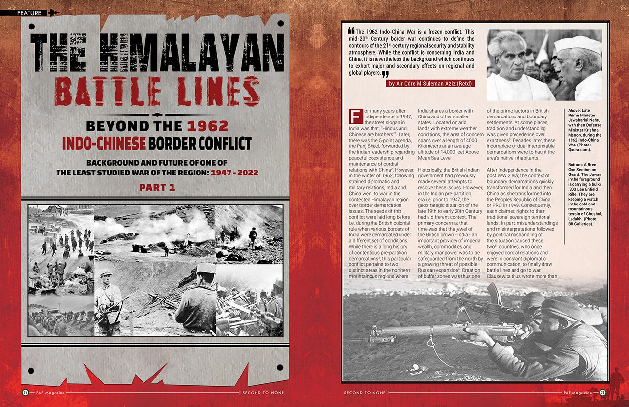 The Himalayan Battle Lines Beyond the 1962 Indo-Chinese Border Conflict