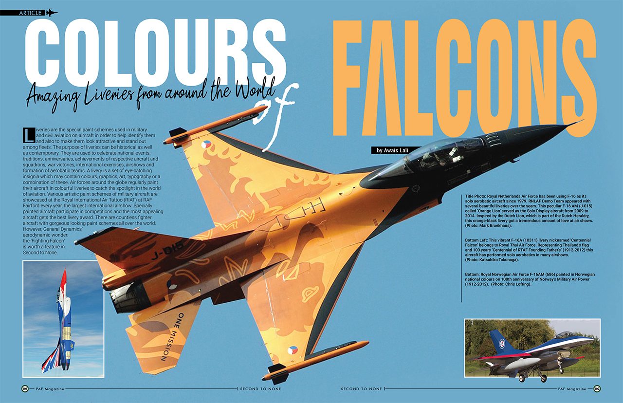 Colours of Falcons Amazing Liveries from around the world