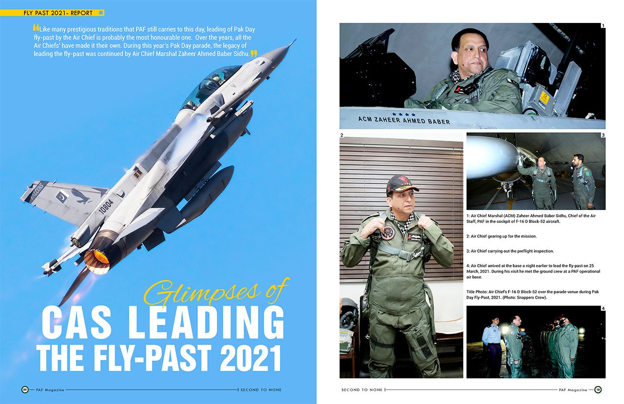 Glimpses of CAS LEADING the FLY-PAST 2021