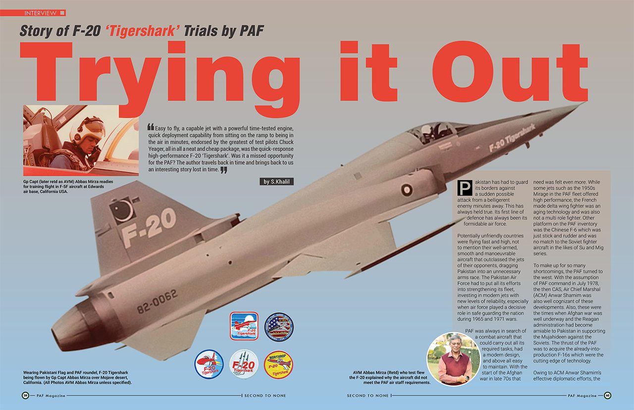 Story of F-20 ‘Tigershark’ Trials by PAF Trying it Out
