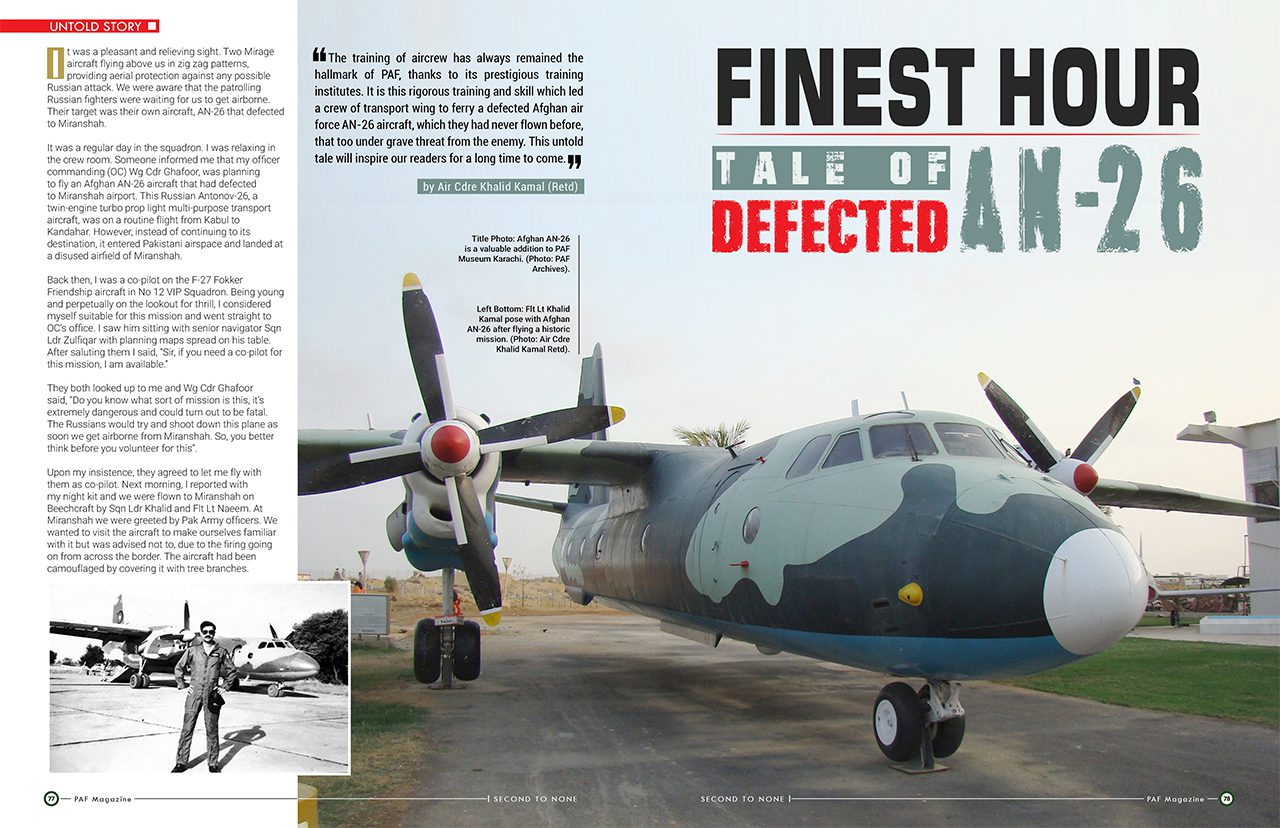 Finest Hour Tale of Defected AN-26
