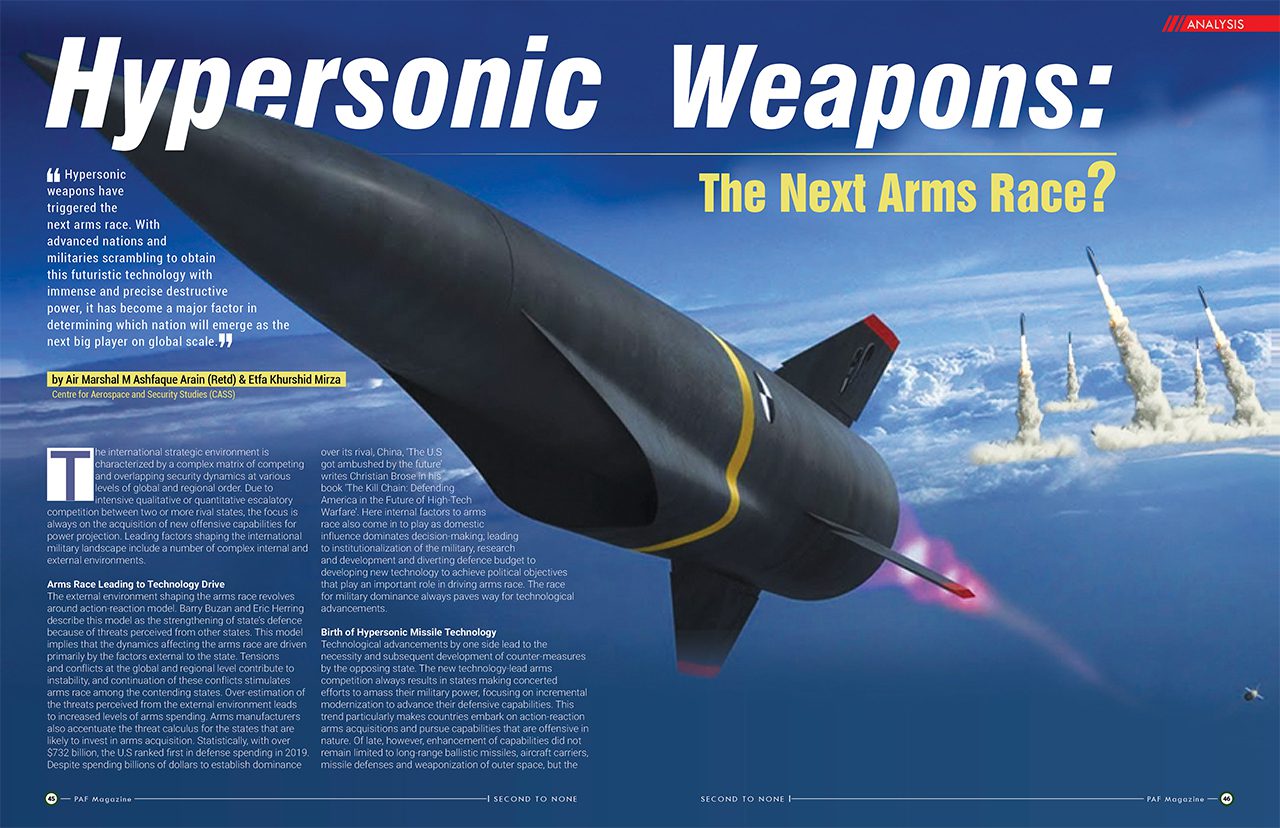 Hypersonic Weapons The Next Arms Race